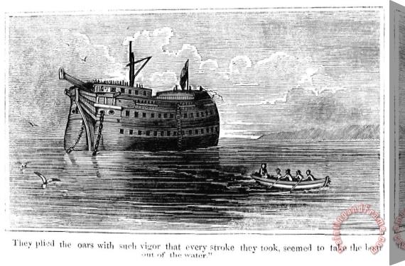 Others BRITISH PRISON SHIP, 1770s Stretched Canvas Print / Canvas Art