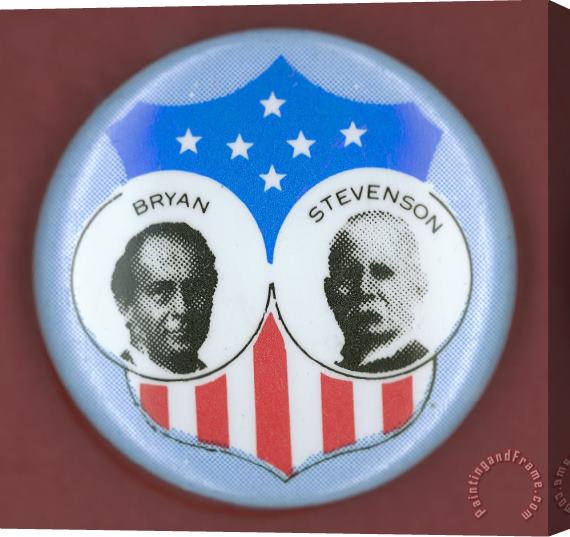 Others Bryan Campaign Button Stretched Canvas Painting / Canvas Art