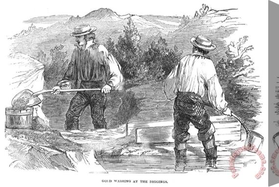 Others California Gold Rush, 1849 Stretched Canvas Painting / Canvas Art