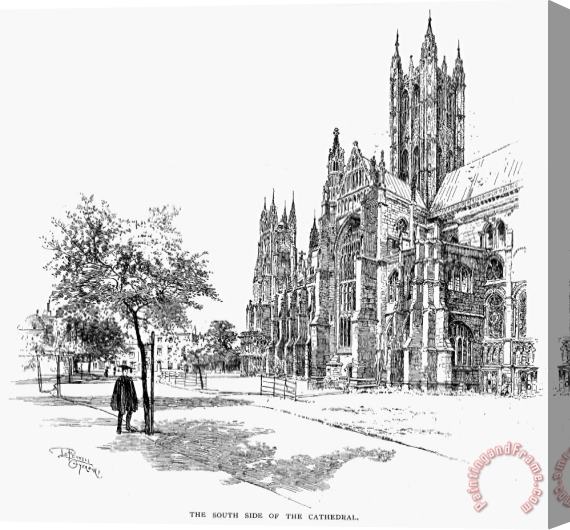 Others Canterbury Cathedral Stretched Canvas Painting / Canvas Art