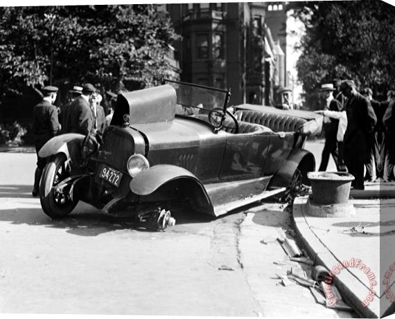 Others CAR ACCIDENT, c1919 Stretched Canvas Print / Canvas Art