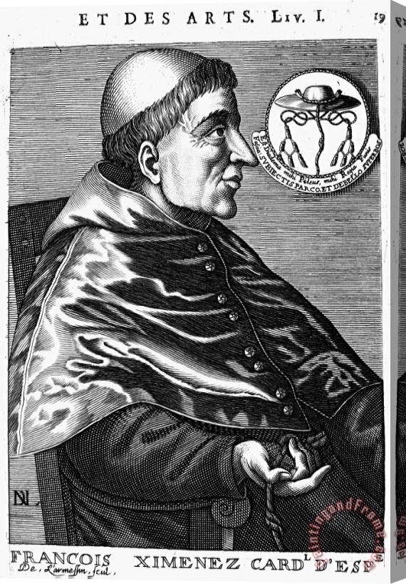 Others Cardinal Ximenes (1436-1517) Stretched Canvas Print / Canvas Art