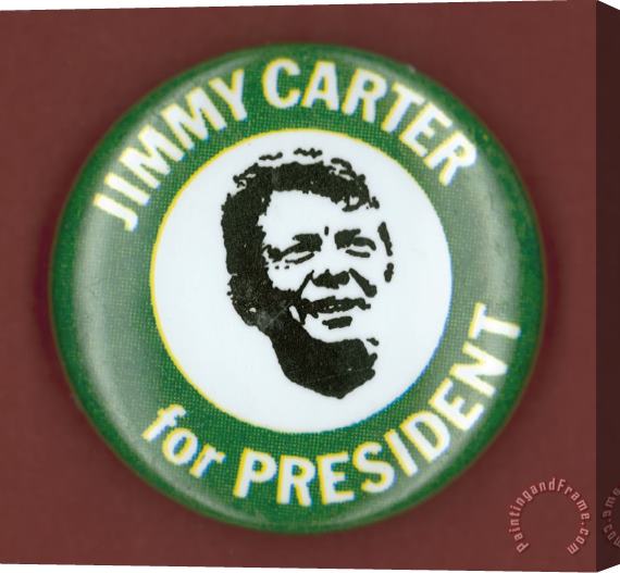 Others Carter Campaign Button Stretched Canvas Print / Canvas Art
