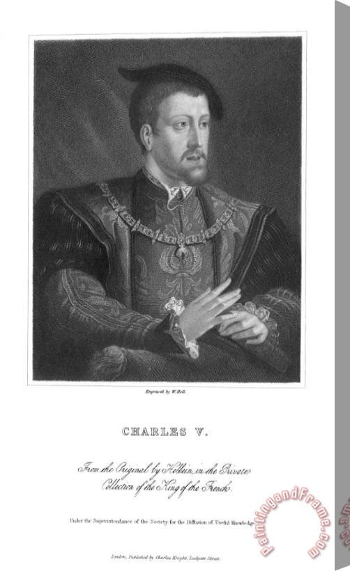 Others Charles V (1500-1558) Stretched Canvas Painting / Canvas Art