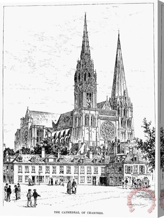 Others Chartres Cathedral Stretched Canvas Painting / Canvas Art