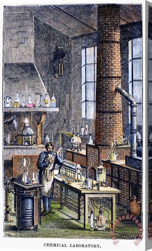 Others Chemical Laboratory, 1873 Stretched Canvas Print / Canvas Art