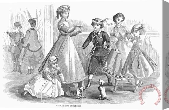 Others Childrens Fashion, 1868 Stretched Canvas Painting / Canvas Art