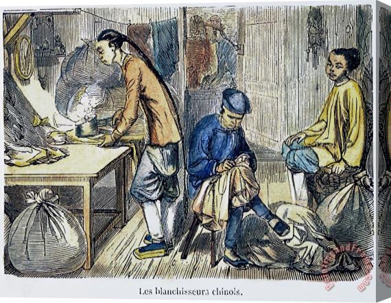 Others Chinese Immigrants, 1855 Stretched Canvas Print / Canvas Art