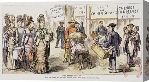 Others Chinese Immigrants, 1880 Stretched Canvas Print / Canvas Art