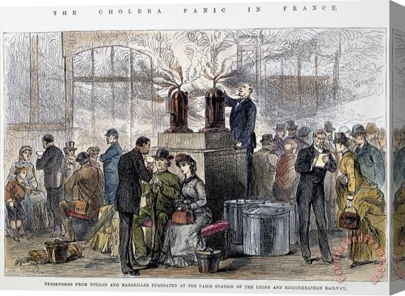 Others Cholera: 1884 Epidemic Stretched Canvas Print / Canvas Art