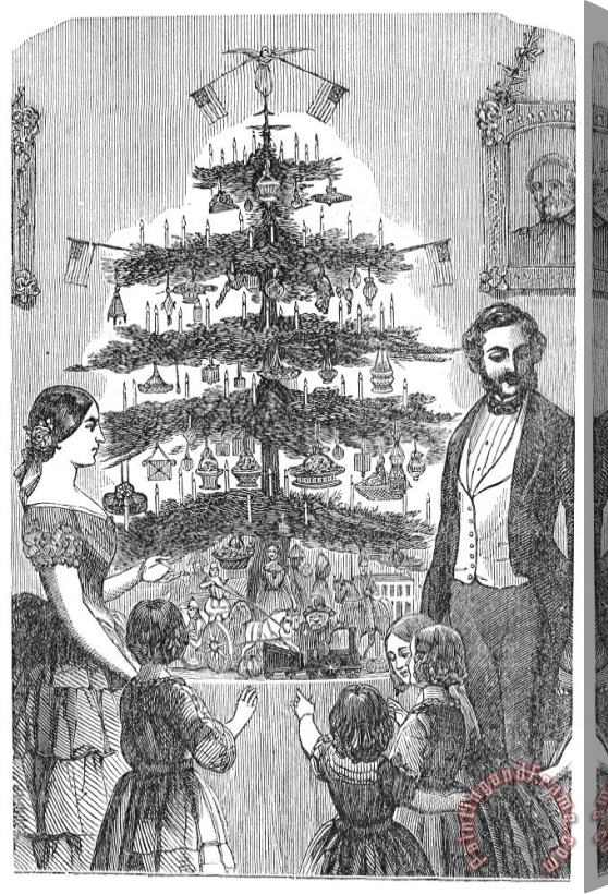 Others Christmas Tree, 1864 Stretched Canvas Print / Canvas Art