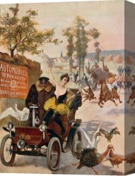 At The Circus Canvas Prints - Circus Star Kidnapped Wilhio S Poster For De Dion Bouton Cars by Others