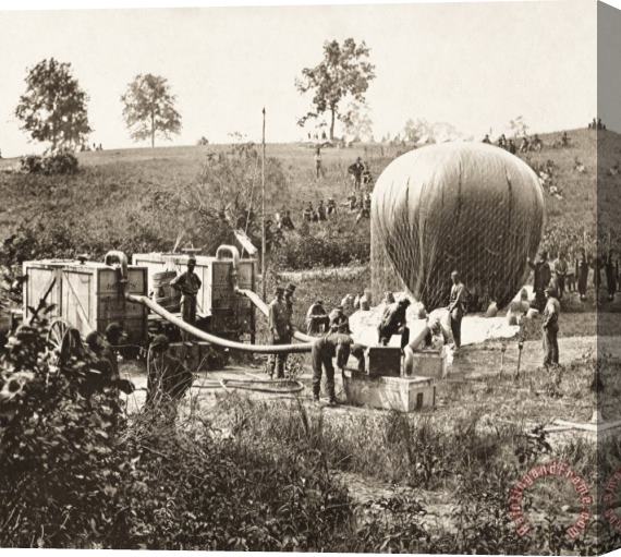Others Civil War: Balloon, 1862 Stretched Canvas Print / Canvas Art