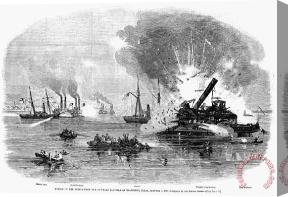 Others Civil War: Blockade, 1863 Stretched Canvas Print / Canvas Art