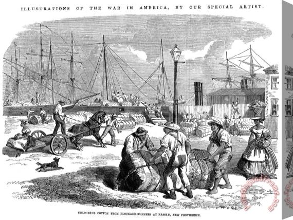 Others Civil War: Blockade, 1864 Stretched Canvas Print / Canvas Art