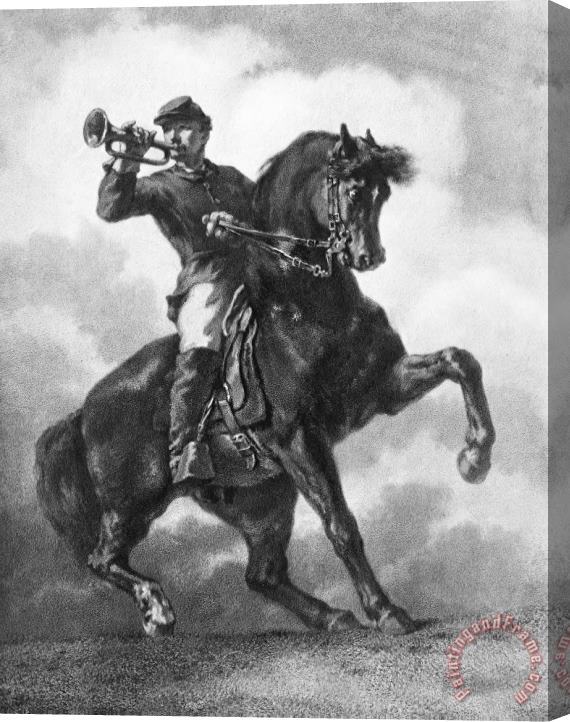 Others Civil War: Bugler, 1863 Stretched Canvas Print / Canvas Art