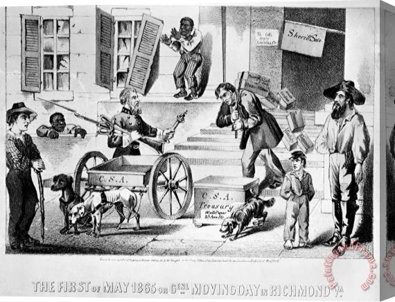 Others Civil War: Cartoon, 1865 Stretched Canvas Print / Canvas Art