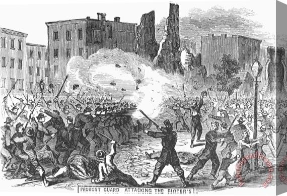 Others Civil War: Draft Riots Stretched Canvas Painting / Canvas Art