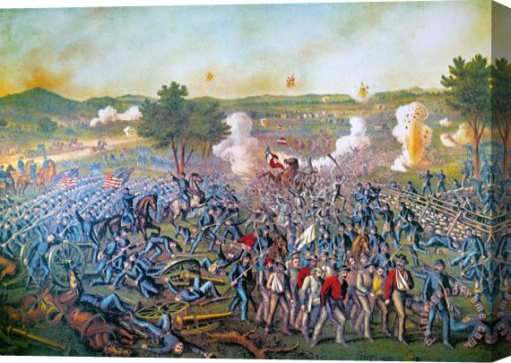Others Civil War: Gettysburg, 1863 Stretched Canvas Painting / Canvas Art
