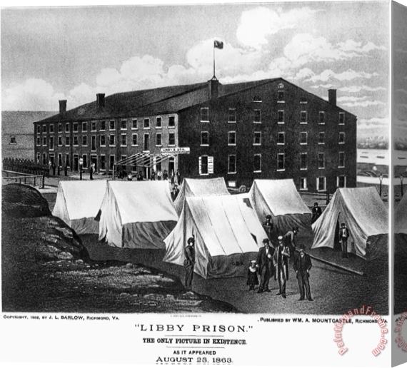 Others Civil War: Libby Prison Stretched Canvas Painting / Canvas Art