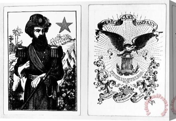 Others Civil War: Playing Cards Stretched Canvas Painting / Canvas Art