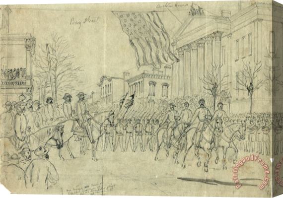 Others Civil War: Savannah, 1864 Stretched Canvas Print / Canvas Art