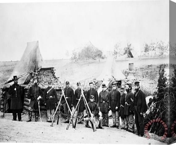 Others Civil War: Soldiers Stretched Canvas Print / Canvas Art