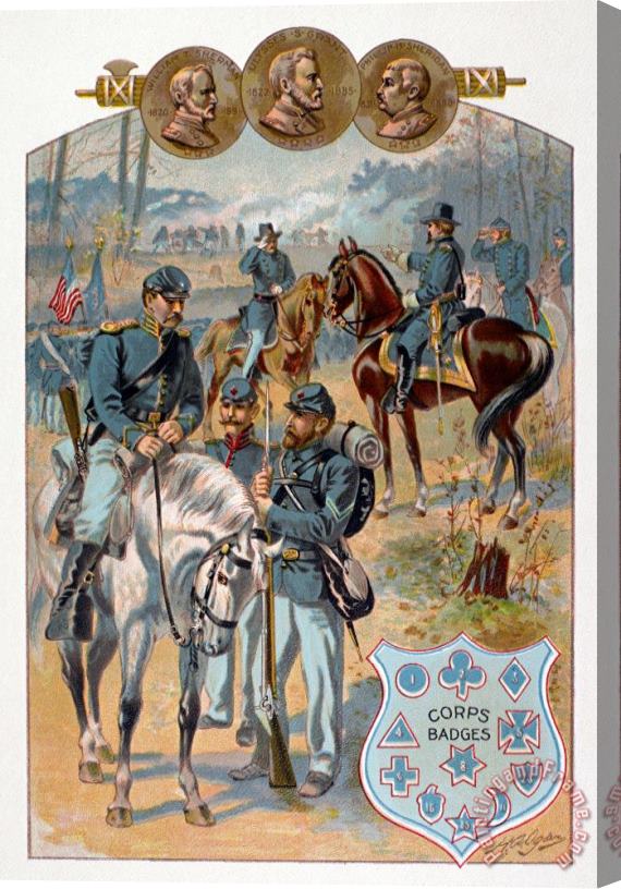 Others Civil War: Uniforms Stretched Canvas Painting / Canvas Art