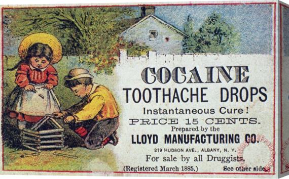 Others Cocaine Medicine Ad, 1885 Stretched Canvas Painting / Canvas Art
