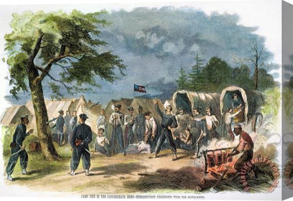 Others Confederate Camp, 1861 Stretched Canvas Print / Canvas Art