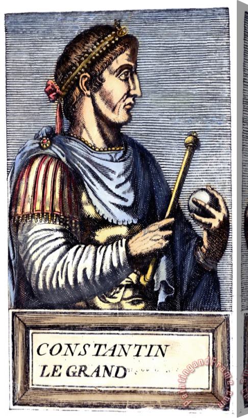 Others CONSTANTINE I (d. 337) Stretched Canvas Print / Canvas Art