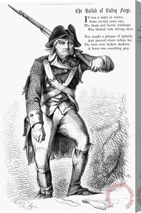 Others Continental Soldier, 1777 Stretched Canvas Print / Canvas Art
