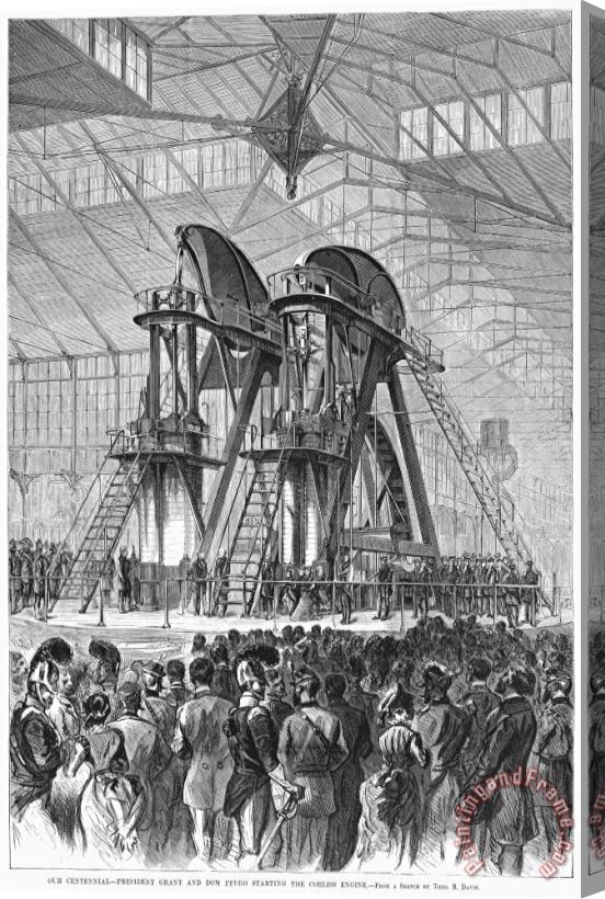 Others Corliss Steam Engine, 1876 Stretched Canvas Print / Canvas Art