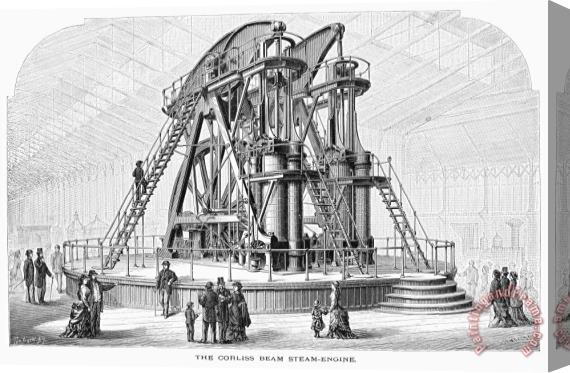 Others Corliss Steam Engine, 1876 Stretched Canvas Painting / Canvas Art