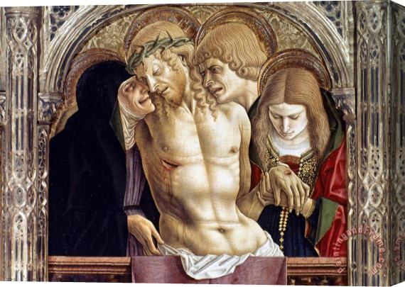 Others Crivelli: Pieta Stretched Canvas Painting / Canvas Art