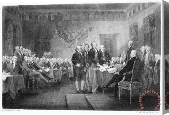 Others Declaration Of Independence Stretched Canvas Painting / Canvas Art