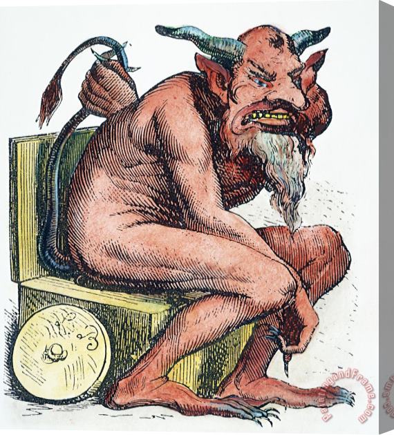 Others Devil: Belphegor Stretched Canvas Print / Canvas Art