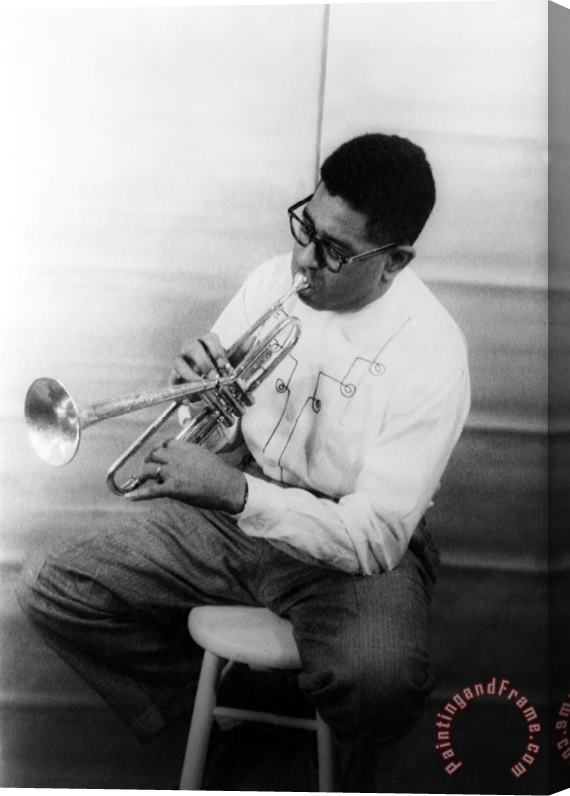 Others Dizzy Gillespie (1917-1993) Stretched Canvas Print / Canvas Art