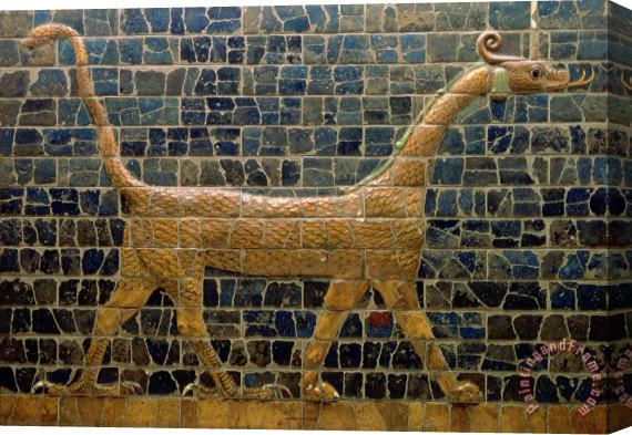 Others Dragon of Marduk - On the Ishtar Gate Stretched Canvas Painting / Canvas Art