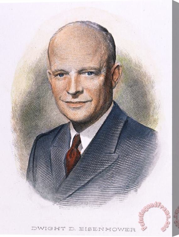 Others Dwight D. Eisenhower Stretched Canvas Print / Canvas Art