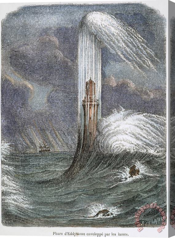 Others Eddystone Lighthouse, 1759 Stretched Canvas Print / Canvas Art