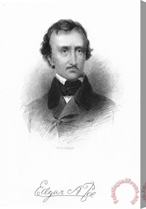 Others Edgar Allan Poe (1809-1849) Stretched Canvas Print / Canvas Art