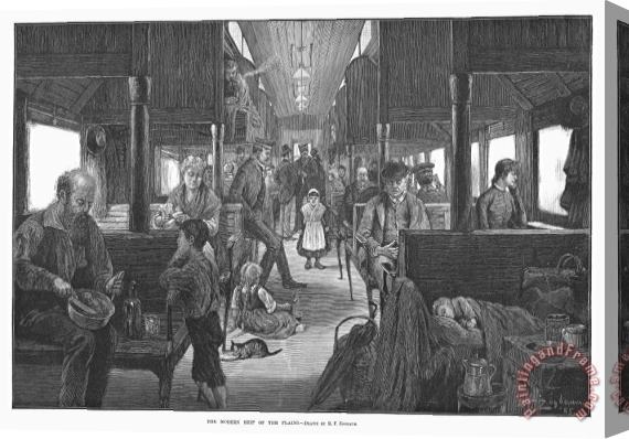 Others Emigrant Coach Car, 1886 Stretched Canvas Print / Canvas Art