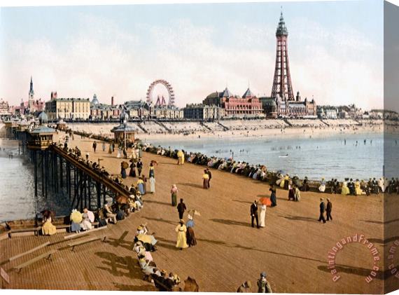 Others ENGLAND: BLACKPOOL, c1900 Stretched Canvas Print / Canvas Art