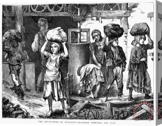Others England: Child Labor, 1871 Stretched Canvas Print / Canvas Art