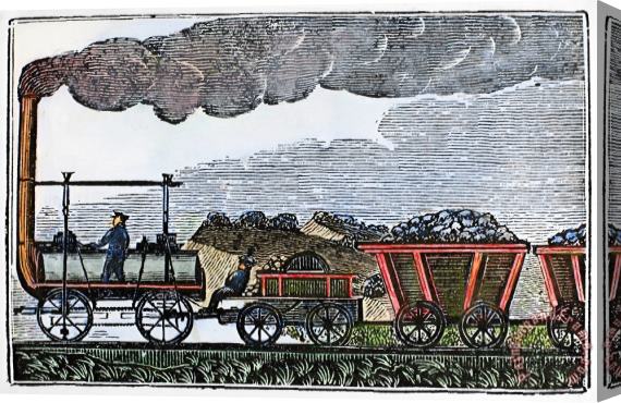Others England: Railroad, 1835 Stretched Canvas Print / Canvas Art