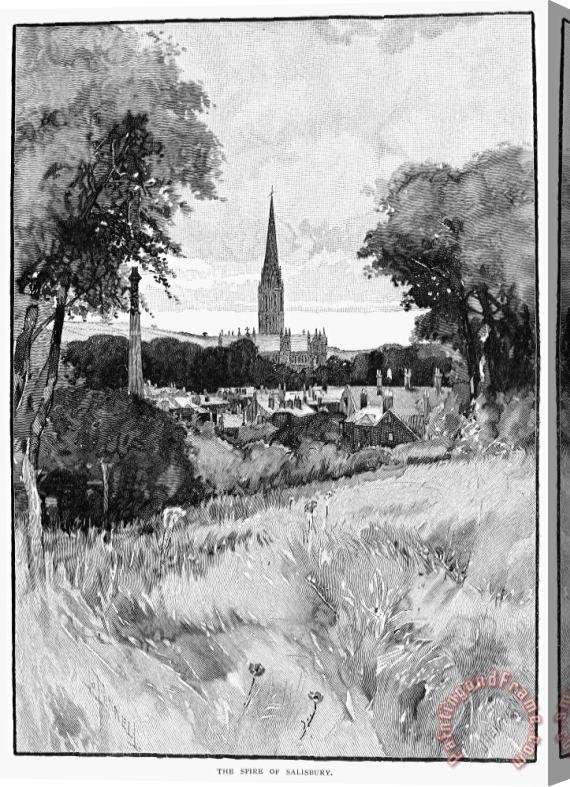 Others England: Salisbury Stretched Canvas Painting / Canvas Art