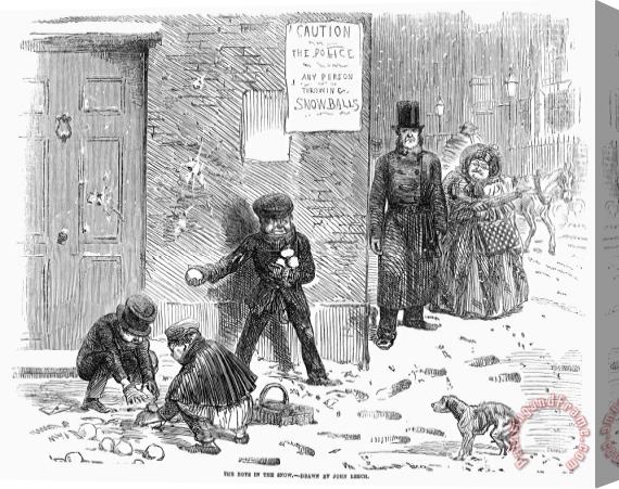 Others England: Winter, 1855 Stretched Canvas Painting / Canvas Art