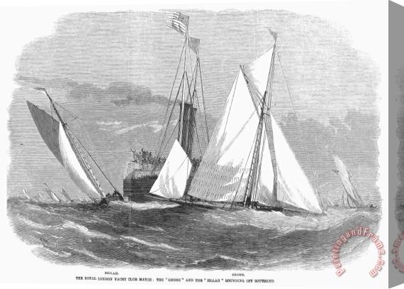 Others England: Yacht Race, 1858 Stretched Canvas Painting / Canvas Art