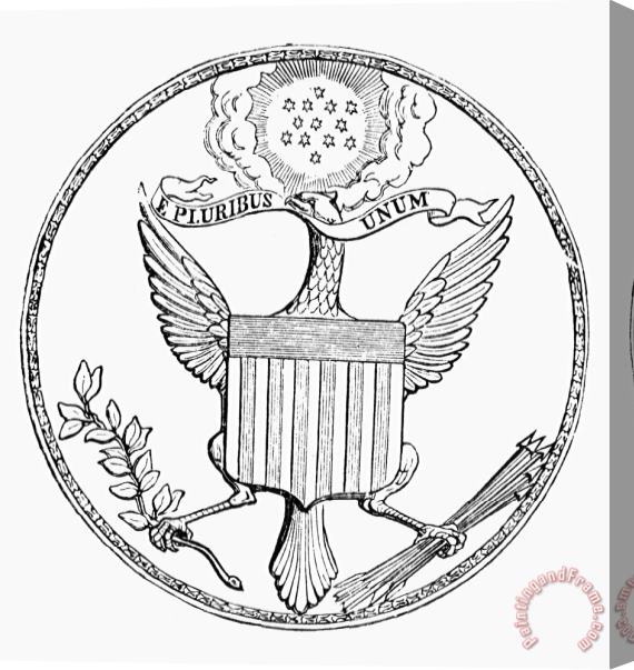Others First U.s. Seal, 1782 Stretched Canvas Print / Canvas Art